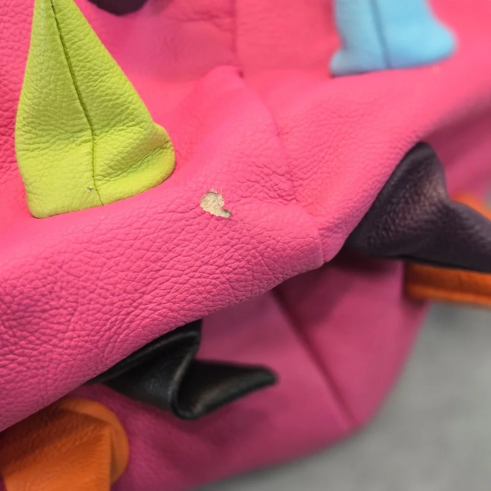 Madpax Spiketus Rex Pink Multi-Color 3D Spike Backpack Laptop Sleeve Bag